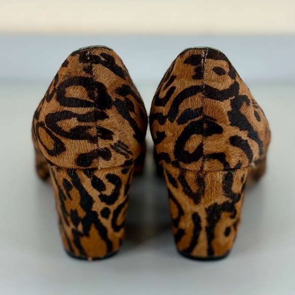 ALDO Cat Print Fur Chunky Heels - Picture 3 of 6